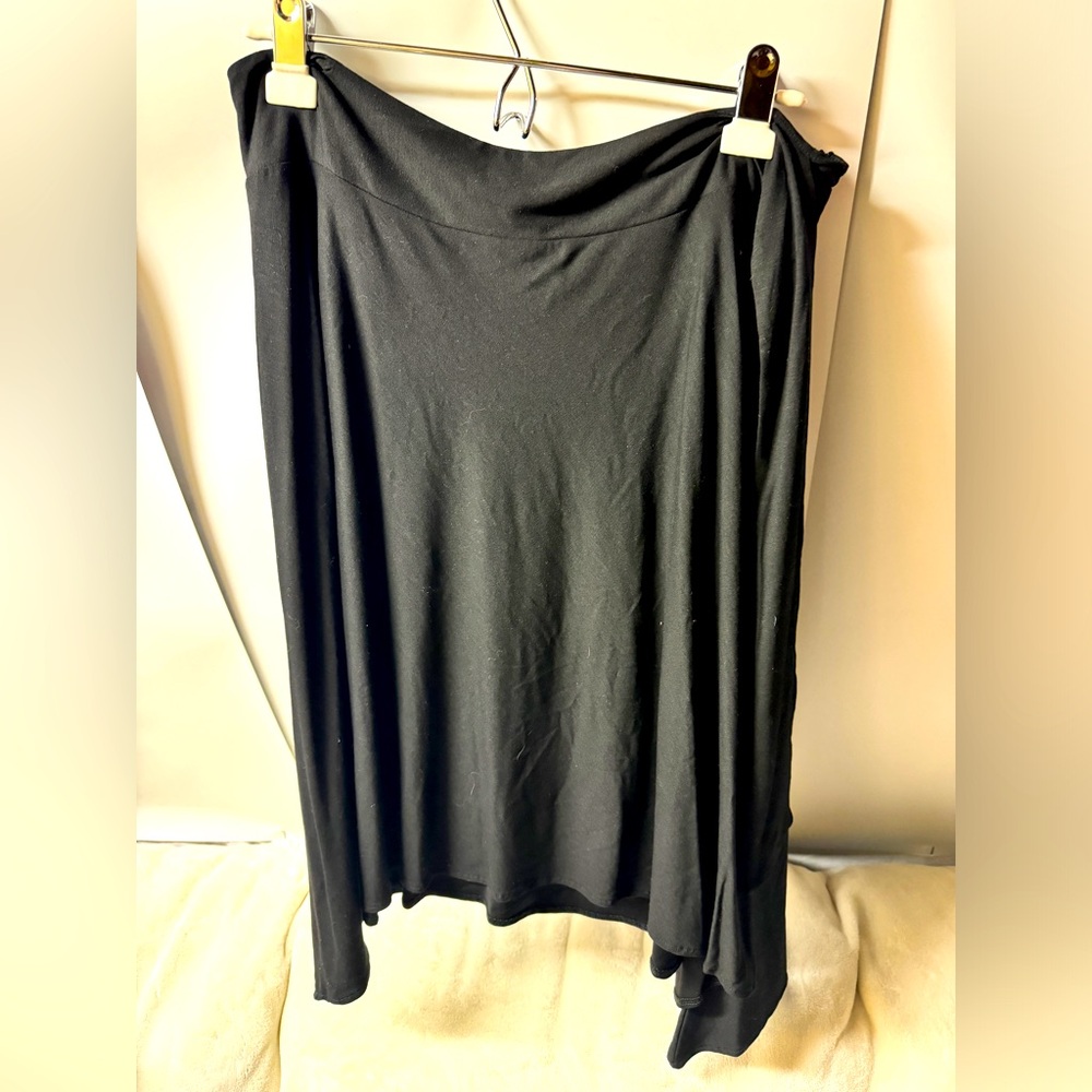 Versace Sport Jersey Skirt w/side Tie Women’s Size Large Black Gonna Kitesurf